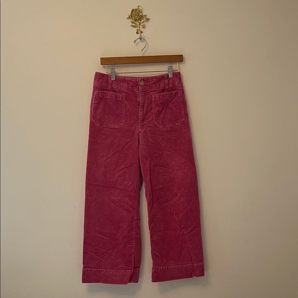 Anthropologie Maeve Women’s Fuchsia Colette Corduroy Pants